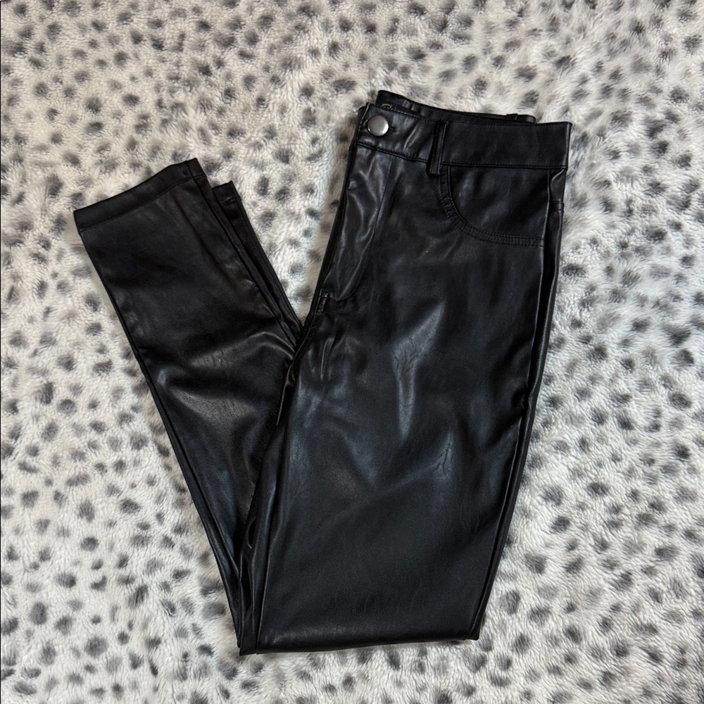 Women's Black Pleather Pants